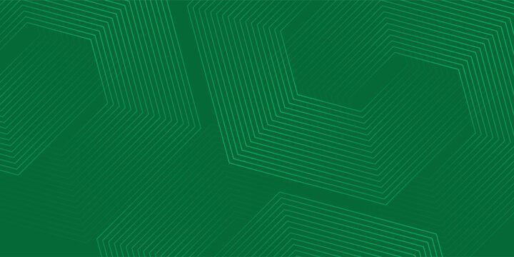 Abstract Modern Hexagon Background Green Color, Vector Illustration