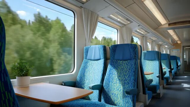 124Local flavor in a regional train interior, practical design, familiar routes