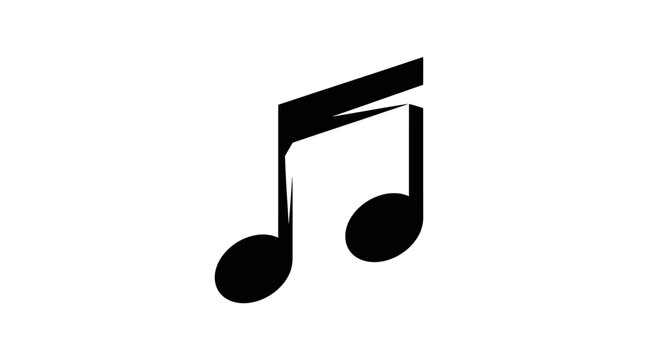 Black eighth note music symbol.