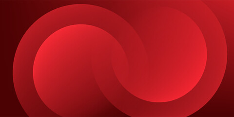 Red abstract background. Dynamic shapes composition. © ibra