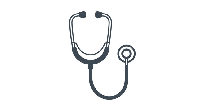 Black stethoscope medical tool device.