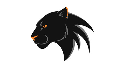 Black Panther Head Profile View. © alvin