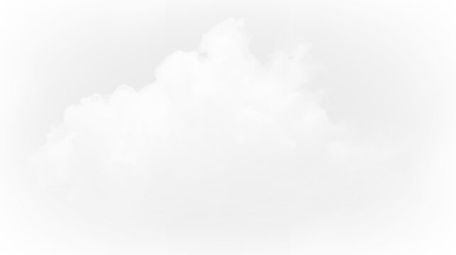 Cloud floating in the sky on a clear day with no visible background and no distinct colors present