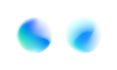 Bright neon circle gradient with grain noise and blur diffusion. Abstract mesh watercolor floats on transparent background layer. Glow effect gives soft luminous halo. © Little Monster 2070