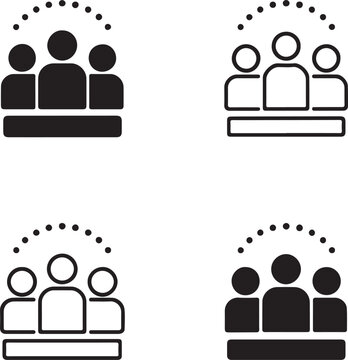 Isolated Population Density Concept Icon, population density concept, crowded area symbol, human density map, urban population concept, city crowd data, demographic density icon