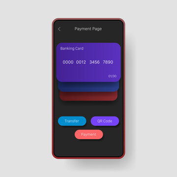 Mobile Banking Payment Interface E Wallet App UI Design