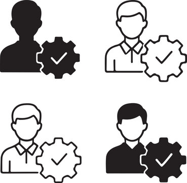 Isolated Youth Employment Skills Icon, youth employment skills, job readiness, work skills, employability skills, career training, workforce development, employment icon vector