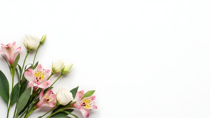 Fototapeta premium Beautiful flowers for mom on mother's day a heartfelt tribute to all loving mothers