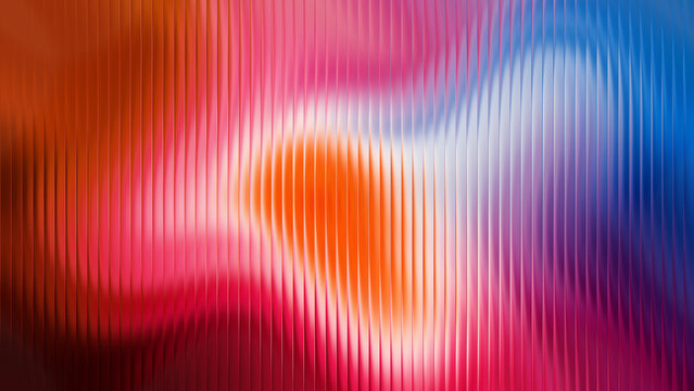 Vibrant digital heart with glitch effect background