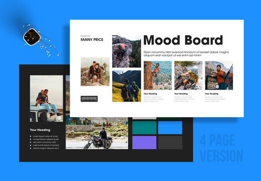 Modern Brand Mood Board Layout Template