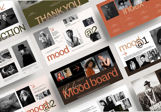 Fashion mood Board  Presentation Template