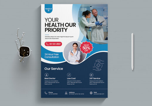 Medical Health Flyer Template