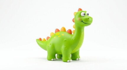 Fototapeta premium dinosaur vector toy with white background