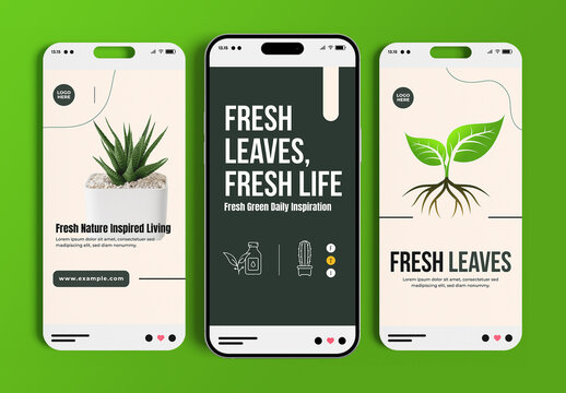 Nature Social Media Story Template Design