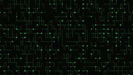 Obraz premium Digital Network Lines: Abstract representation of interconnected data pathways and nodes, the image portrays the essence of information flow and digital connectivity