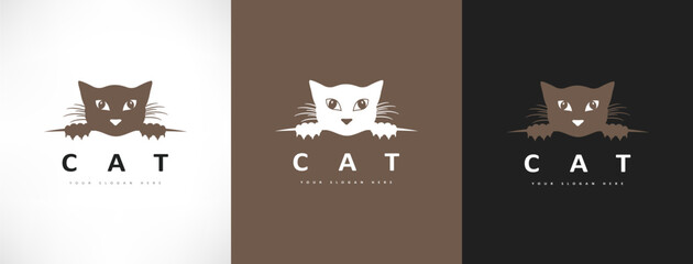 Cat logo vector animal design © Natalia Iachimova