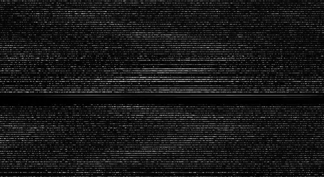 Analog Signal Interference with Scanlines and VHS Static Noise Seamless Loop Widescreen