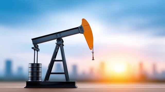 Oil prices impact trade developing nations pumpjack barrel energy demand economic growth market trends silhouette sunset