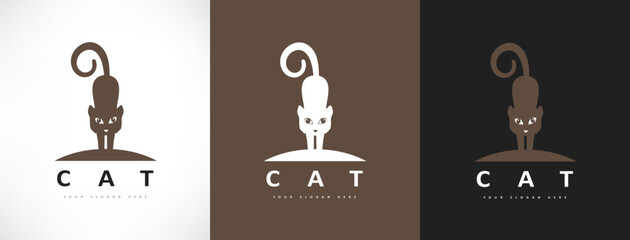 Cat logo vector animal design © Natalia Iachimova