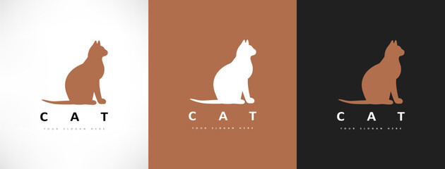 Cat logo vector animal design © Natalia Iachimova