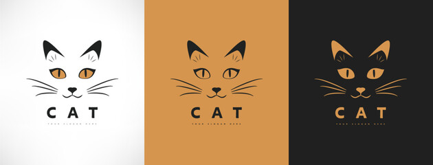 Cat logo vector animal design © Natalia Iachimova