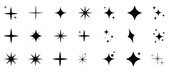 Fototapeta premium starburst, sparkles, black shapes, graphic elements, design, digital art, overlay, stars, bursts, effects, vector graphics, illustrations, icons, artistic, creative, backgrounds, textures, patterns, a