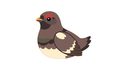 Fototapeta premium Cartoon bird illustration, vector style graphic, for nature and wildlife projects