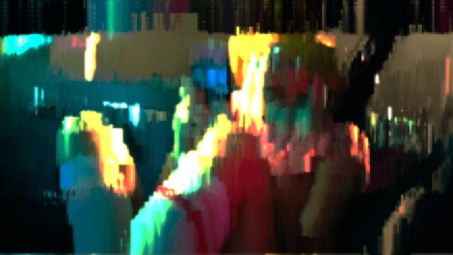 Glitch Pixel Transition 01 Full HD