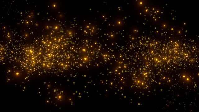 elegant golden dust wave flow animation background