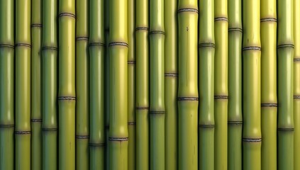 Fototapeta premium Close-up of a vibrant bamboo forest showcasing the natural beauty and texture of the stalks.