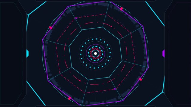 Abstract Futuristic HUD Interface Elements Collection