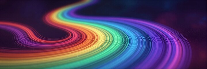 Obraz premium Colorful Curved Abstract Background