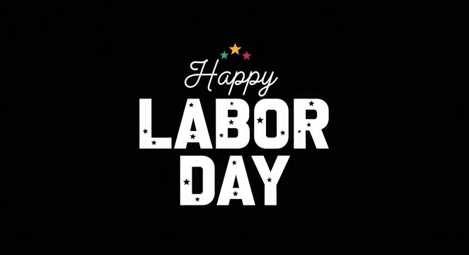 Happy labor day celebration greeting