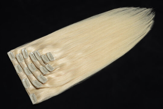 clip in straight blonde human hair extensions