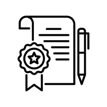 Certificate Contract Pen Award Approval Legal Document