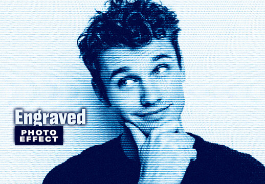 Engraved Photo Effect