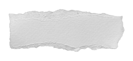 Obraz premium torn white paper strip isolated on transparent background PNG.