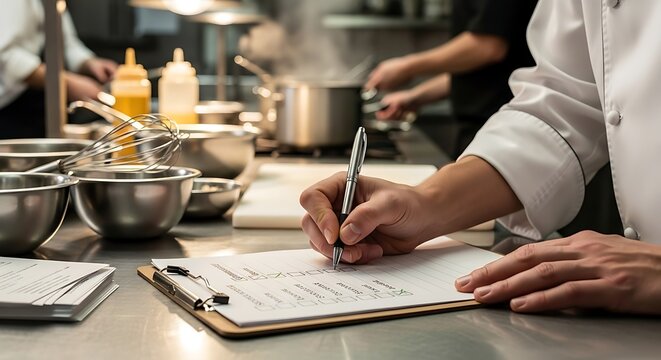 Chef Checks Inventory.