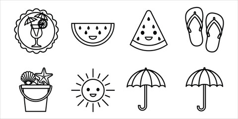 Summer vacation icons © Asif137