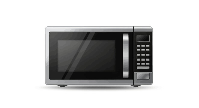 Modern Microwave Oven with Digital Display.