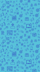 Obraz premium Digital Network Communication Background Vector