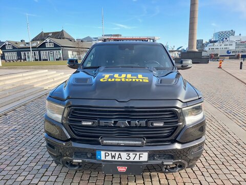 Swedish Customs (Tull) Vehicle Parked on Street in Helsingborg Sweden