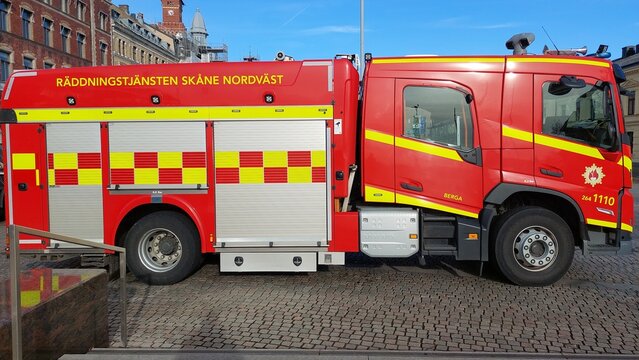 Rescue Service Scania Northwest. Fire Truck from Rescue Service Sk&aring;ne Northwest 