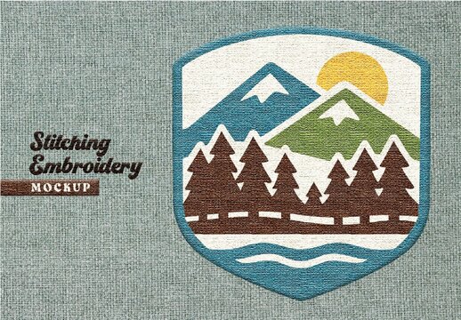 Stitching Embroidery Mockup