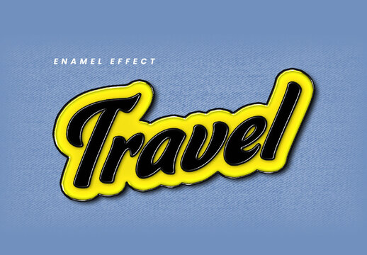 Enamel Pin Text Effect