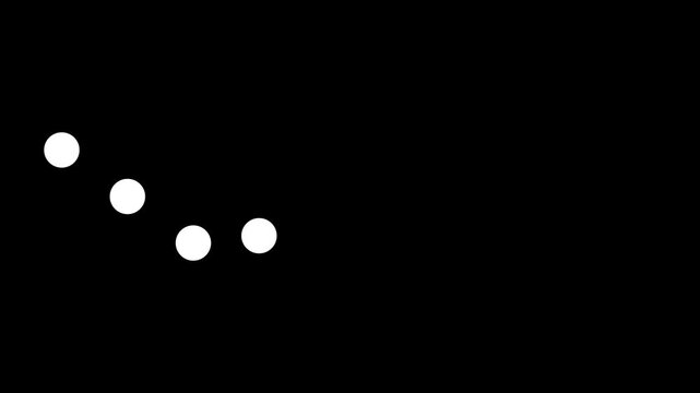 Minimal Loading Animation with Dots on Alpha Background