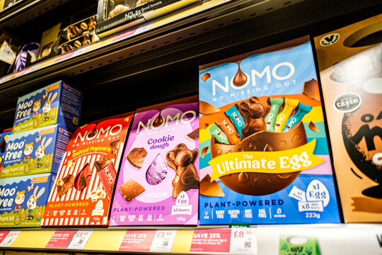 Selection of Nomo Plant Based Celebration Easter Eggs
