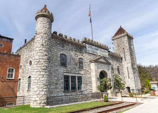 Frankfort, KY, USA - March 14, 2026: The Castle & Key Distillery is located in the Old Taylor Distillery Company original historic property from 1887.