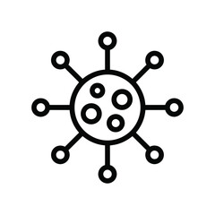 Fototapeta premium Virus Particle Science Icon Health