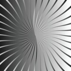 Obraz premium A monochromatic abstract design featuring swirling radial lines emanating from a central point Vector
